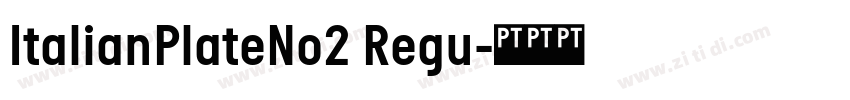 ItalianPlateNo2 Regu字体转换